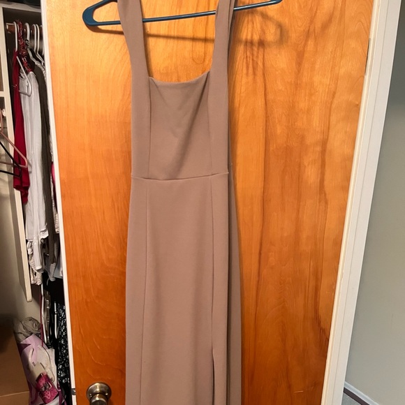 Show me your Mumu Paris gown bridesmaid dress in Dune - Picture 5 of 9